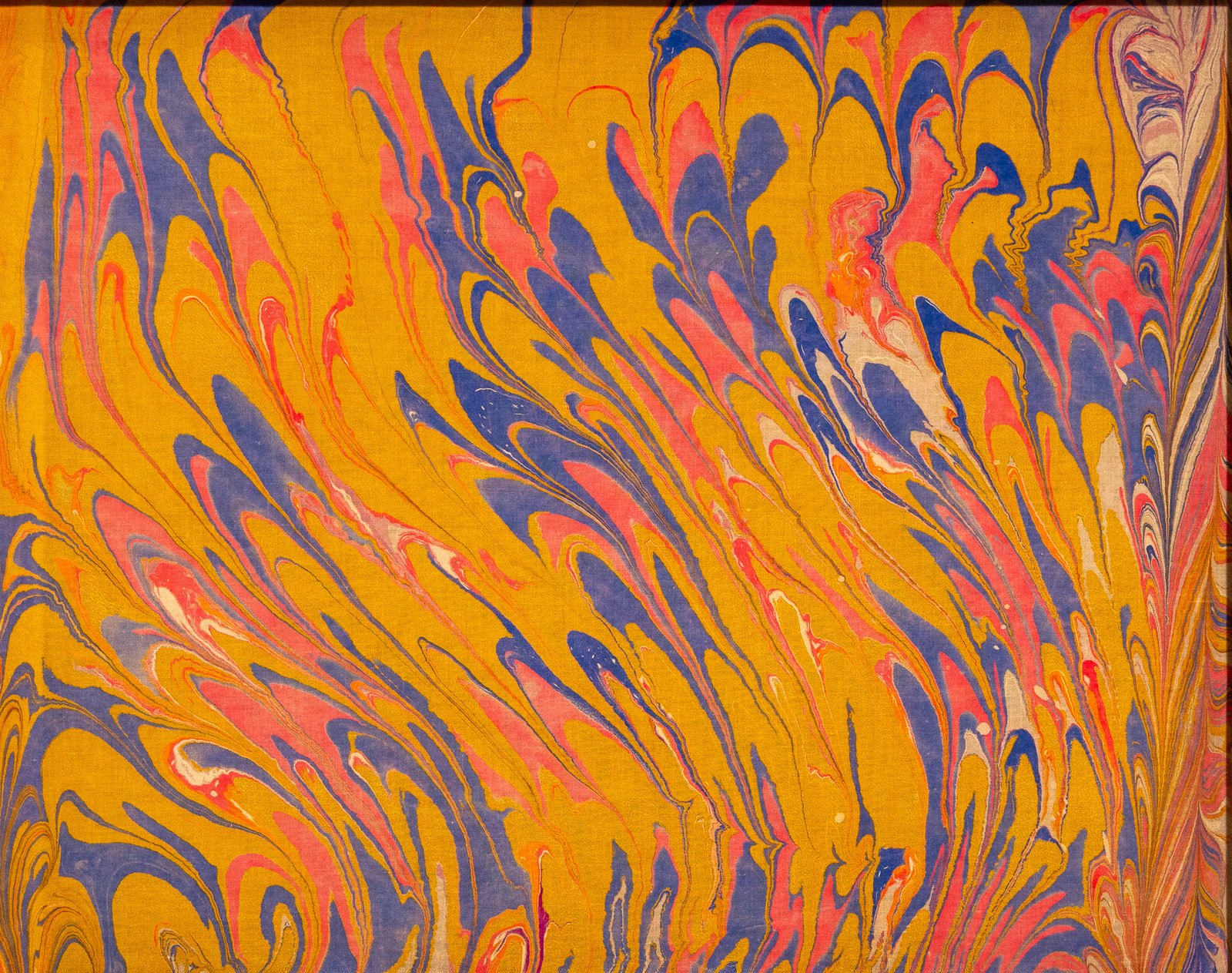 Florentine — fluid acrylic on fabric, 2026