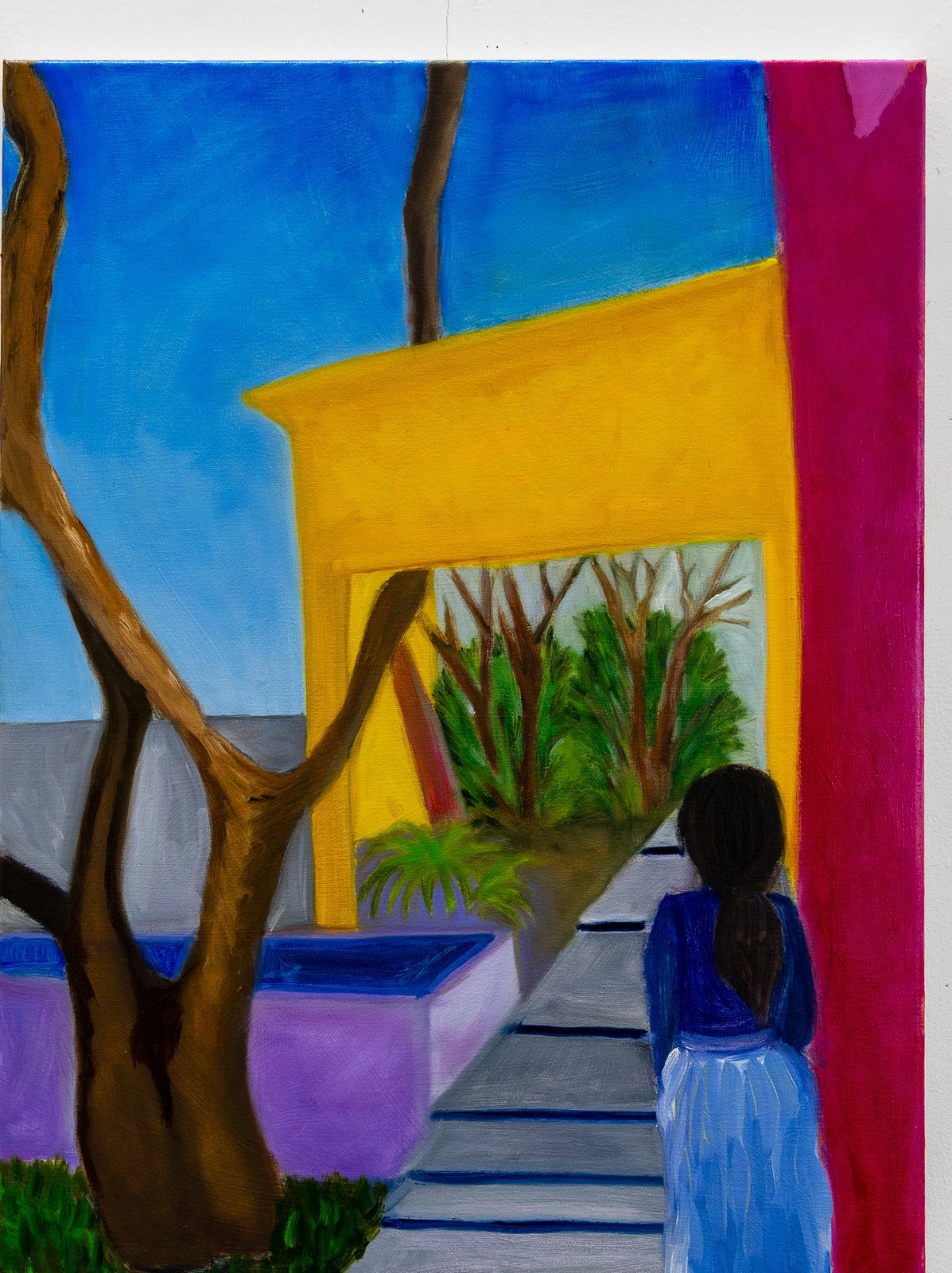 A Look at Luis Barragán — oil on canvas, 2025