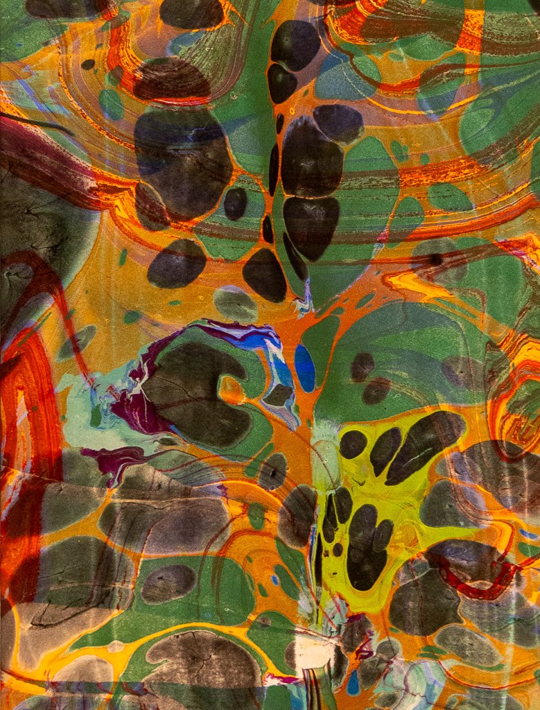 Untitled — fluid acrylic on fabric, second piece